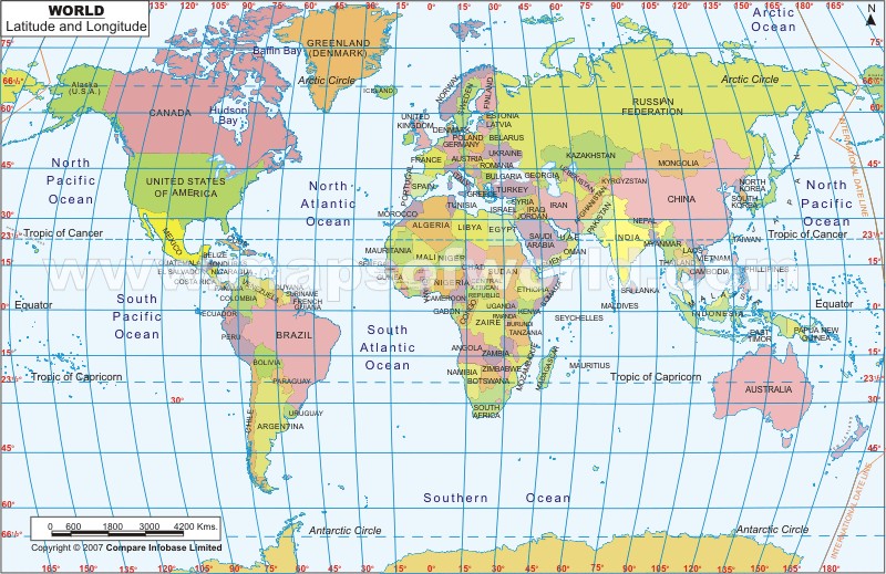 A+map+of+the+world+labeled
